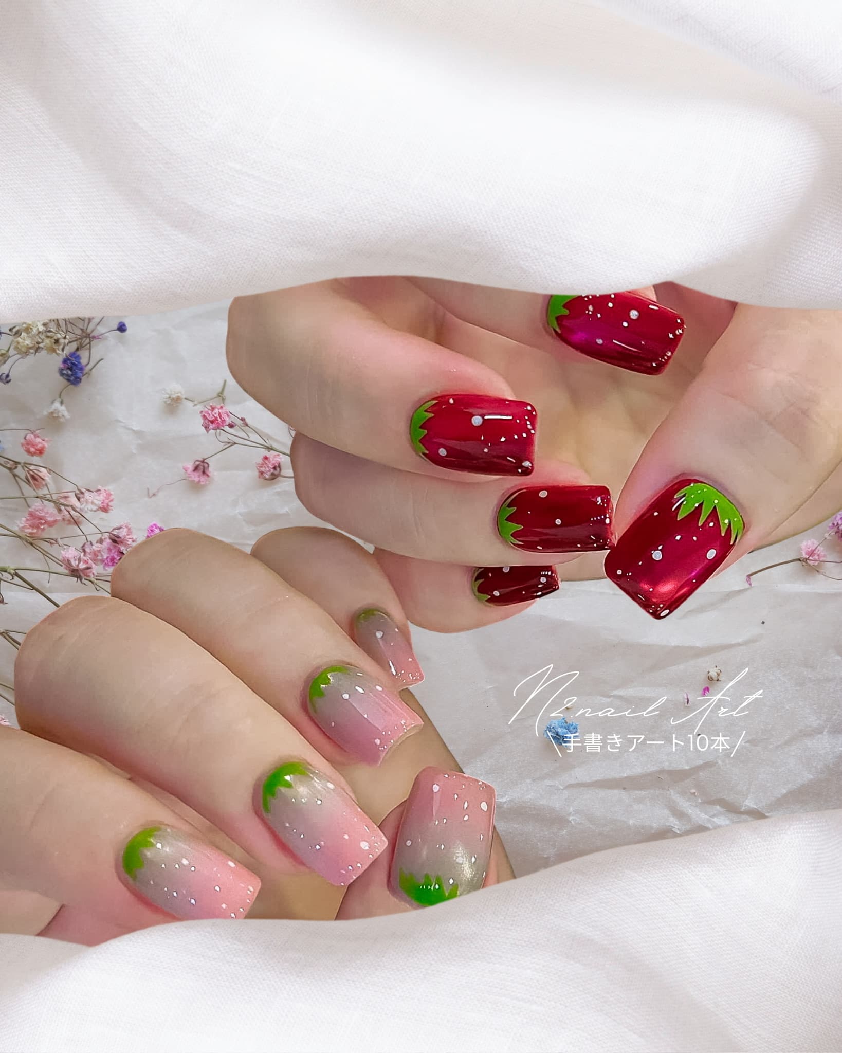 N2 nail hand-painted art design 2